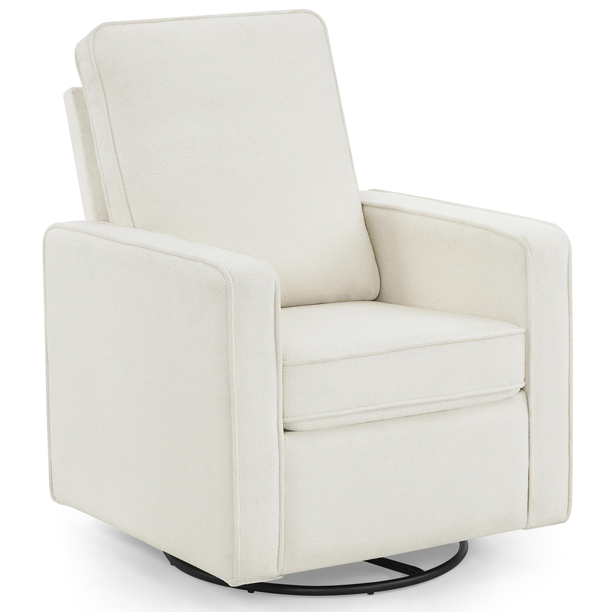 INCOMPLETE, Delta Children Luna Nursery Swivel Glider - Greenguard Gold Certified and Oeko-TEX Standard 100 Fabric, Oatmeal