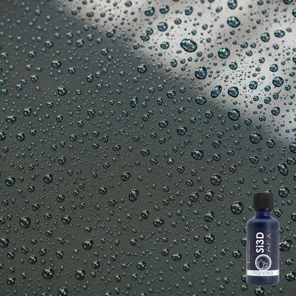 Nanolex Si3D APX 50ml Allround Keramikbeschichtung extrem einfache Anwendung als Lackversiegelung Felgenversiegelung Glasversiegelung mit extremer Hydrophobie/Lotuseffekt auf Basis von Polysilazan