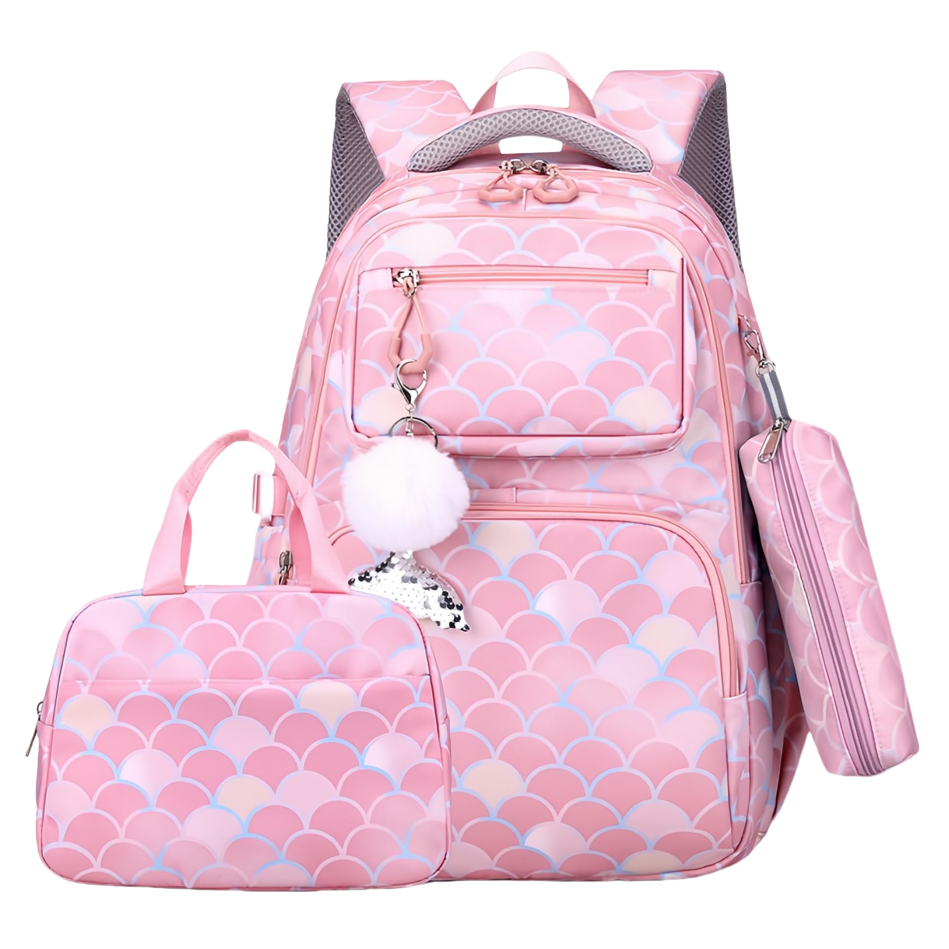 VIDOSCLA Kids Girls Elementary Backpack Students Book Bag Colorful School Bag for Girls