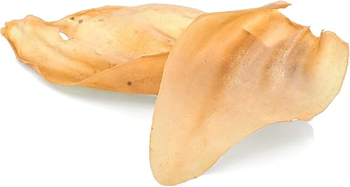 Miniatura 4 de Barkworthies Orejas de vaca enteras, 12 unidades (paquete de 1), totalmente naturales, de un solo ingrediente, carne de res de corral, promueve la