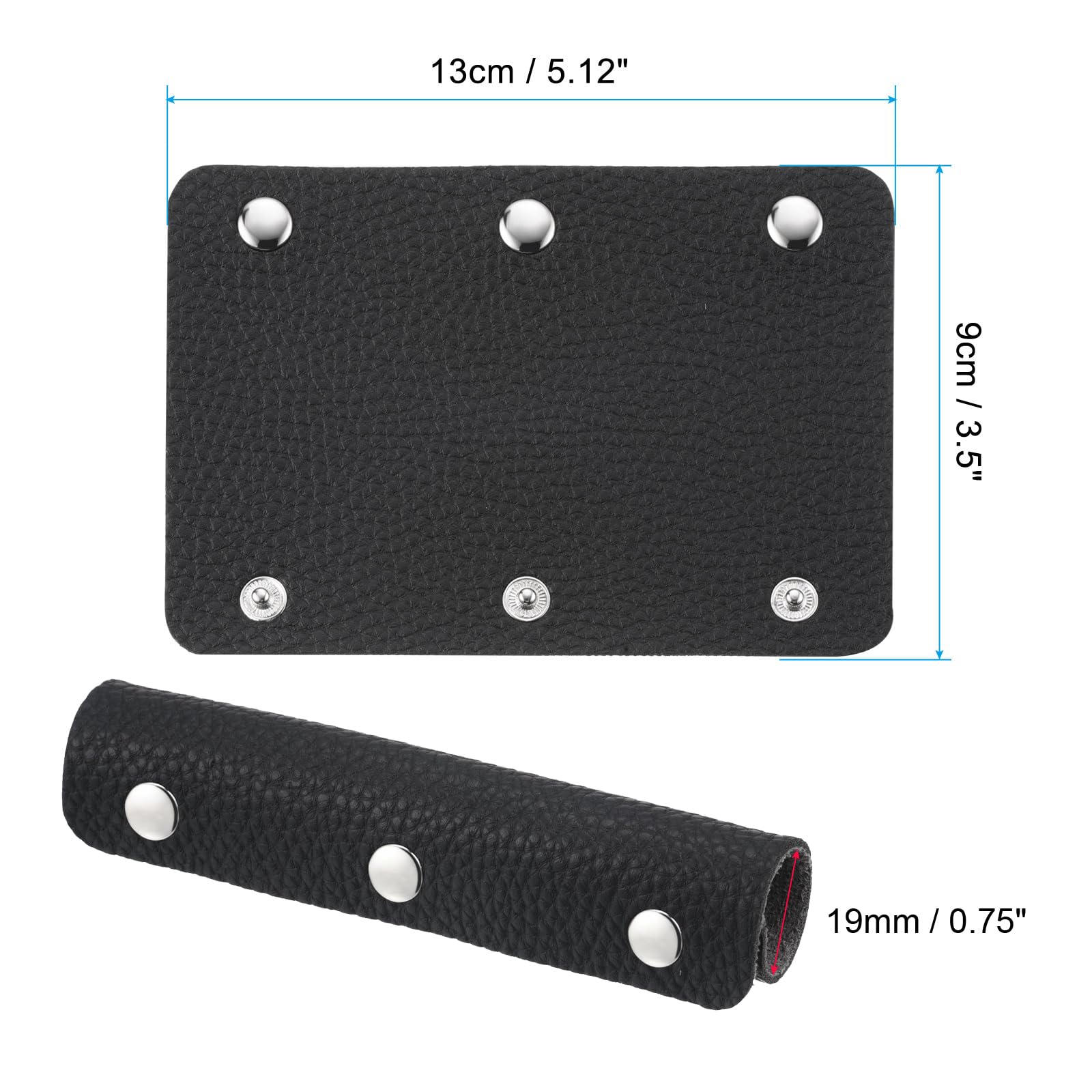 Coprimanico Per Bagaglio In PU – 2 Pezzi Blu Navy, Facile Da Applicare E Versatile! - 2