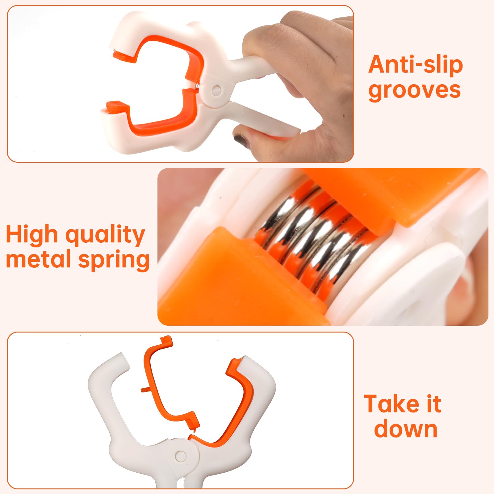 8 PCS Beach Towel Clips for Sun Loungers Sunbed Towel Pegs for Sun Lounger Non-Slip Windproof Towel Clips - Image 4