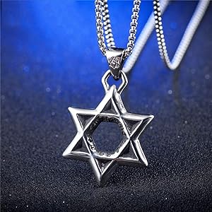 美品 グッチ スター 星 ダビデ ネックレストレードマーク ボールチェーン六芒星 GUCCI/グッチ スター・オブ・ダビデ/六芒星/星形 ネックレス