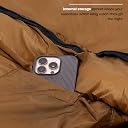 Crossroute Hugo | Mummy Shape Sleeping Bag for Adults | 0°C to 7°C | Fits Users Up to 6'5" | Lightweight & Foldable 3 Season Bag | Travel Accessory for Camping, Hiking, Trekking gallery image