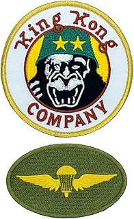 Taxi Driver King Kong Deniro Travis Bickle Jacket Patch 2pc Set - Iron on sew on Backing B35