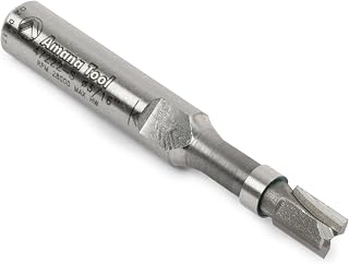Amana Tool 47222-S Carbide Tipped Miniature Flush Trim Plunge Template Router Bit 3/16 Dia x 1/4 x 1/4 Inch Shank with Mini 3/16 Dia Upper Ball Bearing