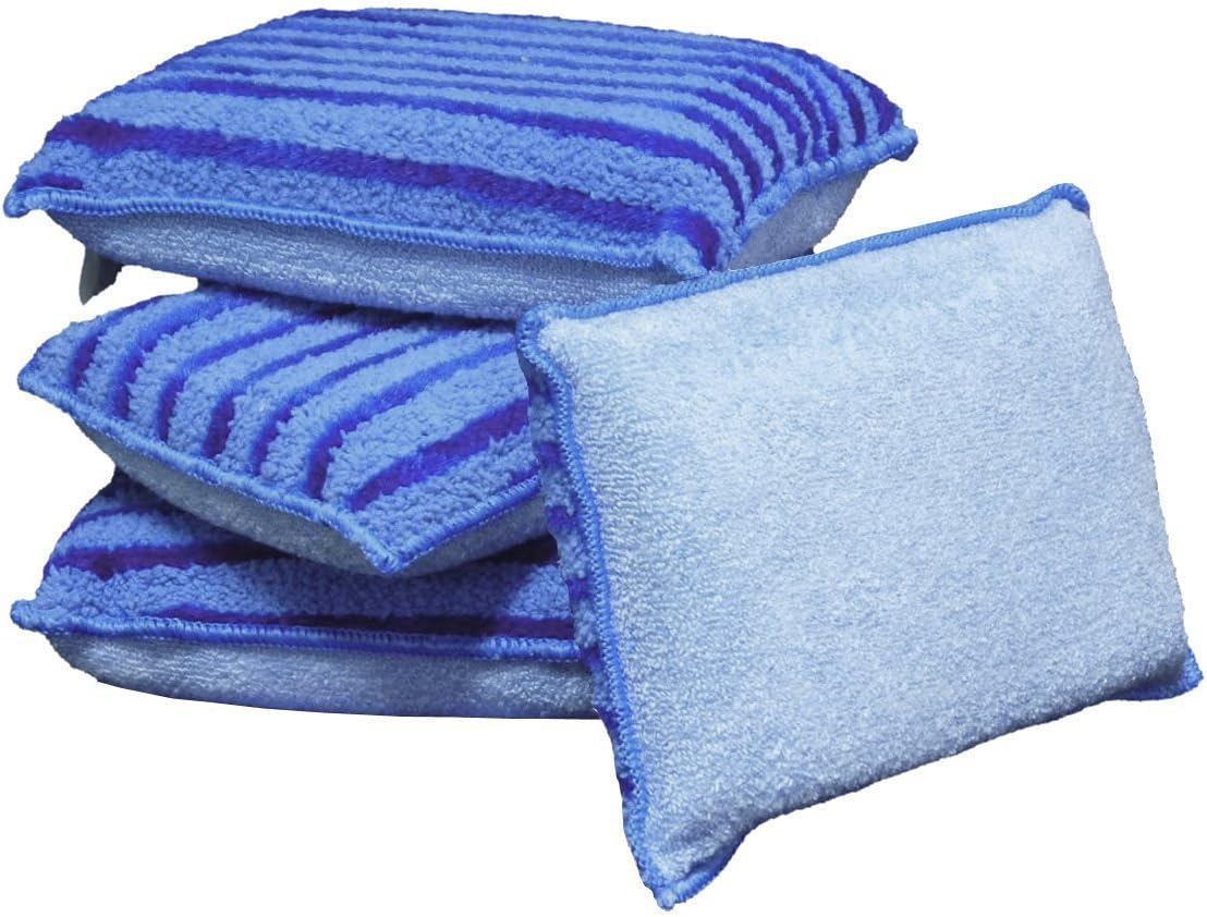 Magic Microfiber Floors Cleaning Scrubbing Sponge Jumbo (5 Pack)