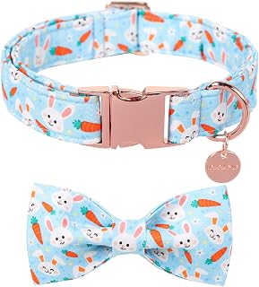 Easter Dog Collar With Bow Tie