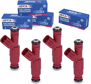 MOCA 4Pcs Fuel Injectors Fit 2005-2007 for Ford Focus 2.0L 1999CC 122Cu. In. l4 & 2003-2007 for Ford Focus 2.3L 140Cu. In. l4 GAS DOHC Naturally Aspirated