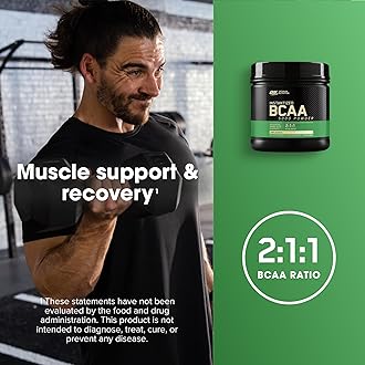 Optimum Nutrition Instantized BCAA Powder, Unflavored, Keto Friendly Branched Chain Essential Amino Acids Powder, 5000mg, 60 Servings (Packaging May Vary)