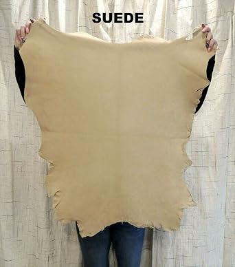 Real Tanned Braintan Deer Suede Leather Hide - Native Crafts 6-7 SQ Ft 2-3oz