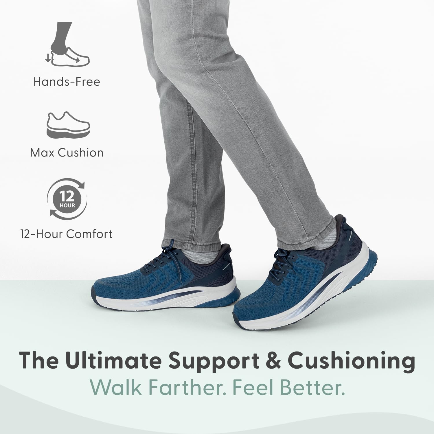 Orthofeet Men's Orthopedic Hands-Free Tilos Slip-On Sneakers