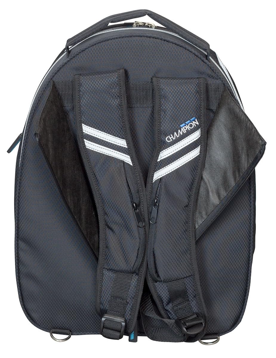 Champion Estuche doble para clarinete BB/clarinete A con asa y correas de mochila, bolsillo para silenciador y accesorios, interior de felpa, diseño británico para estudiantes o instrumentos