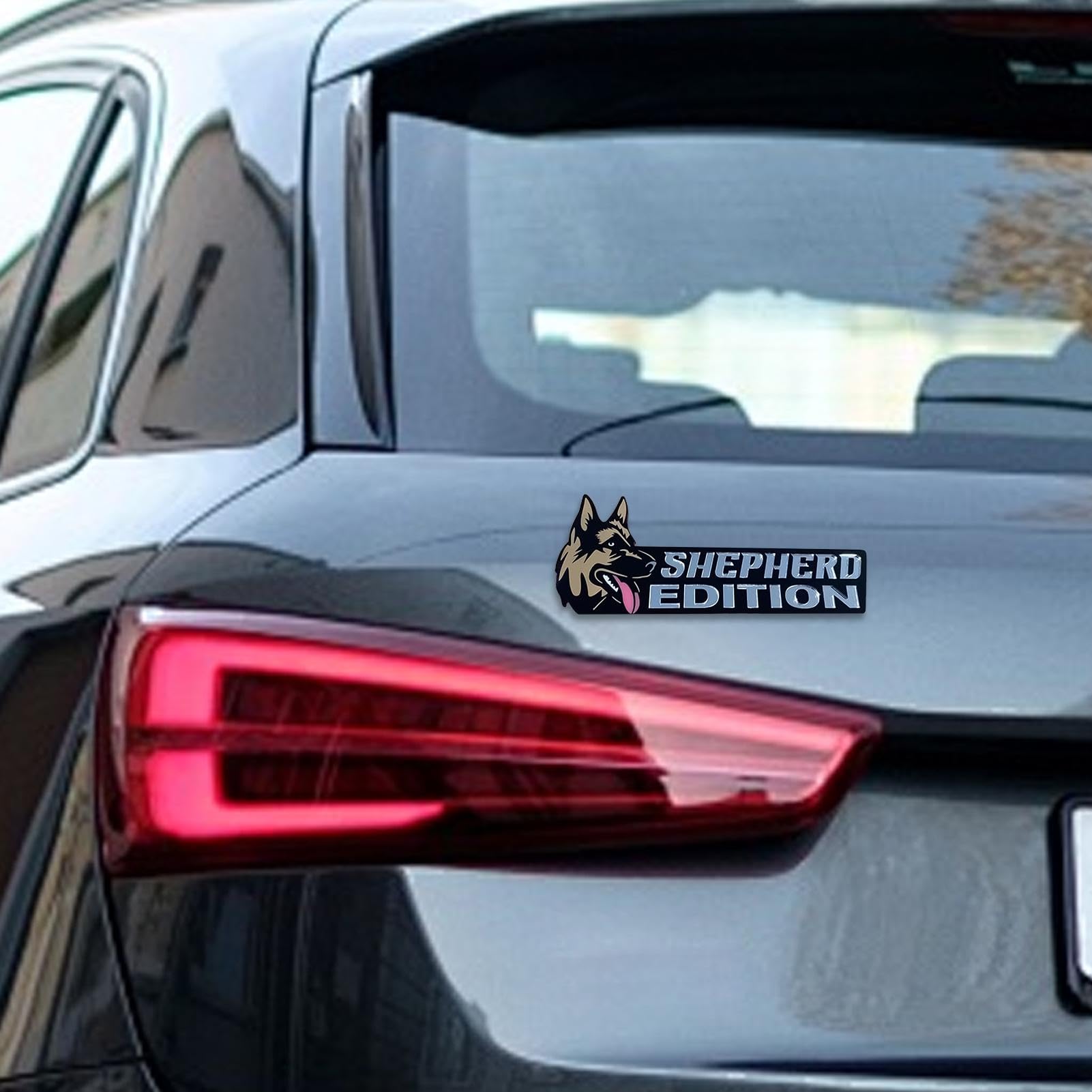 Badge Voiture Drôle 3D Pour Chien - Émaux Acrylique Décoration Auto