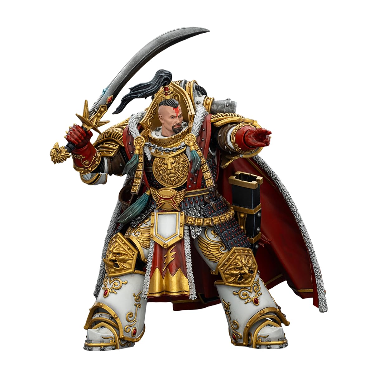 JOYTOY Horus Heresy: cicatrici bianche Jaghatai Khan Primarca della V Legione, statuetta d'azione in scala 1:18