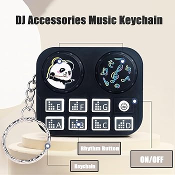 Amazon.co.jp: GMKSCA ミニアニマルDJキーホルダー、ミニDJ