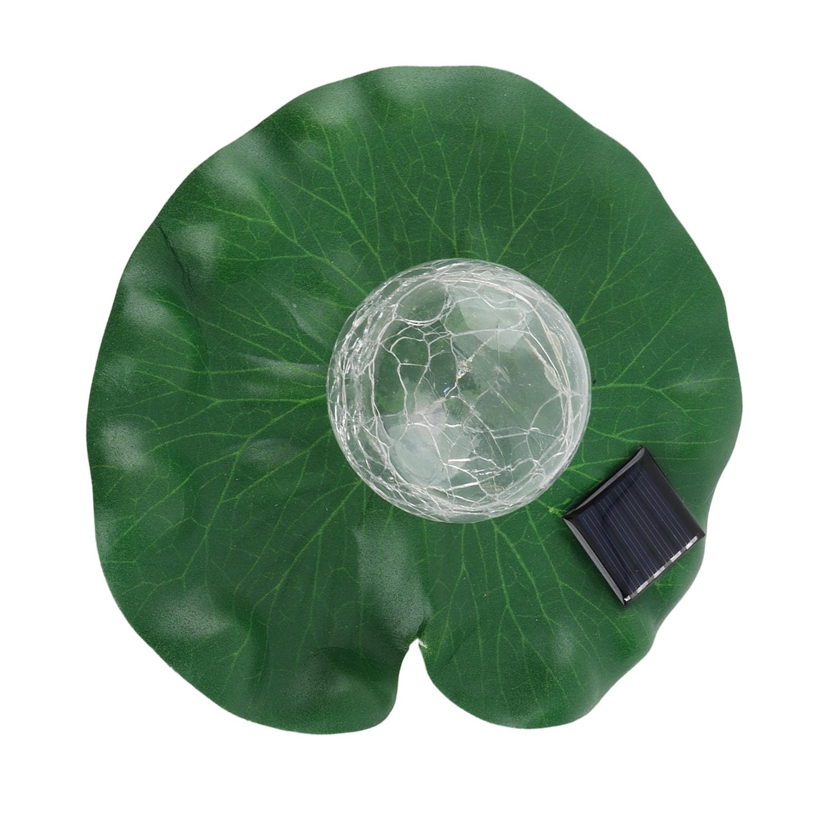 Yusat Solar Floating Light Solar Pond Light Pool with Dragonfly and Leaf Design 8 Hour Charge 12 Hour Illumination for Garden Pond Fountain Decor (Small)