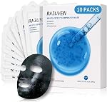 Masque visage raffermissant avec acide hyaluronique & Peptides, 10 Packs anti-rides, anti-âge, collagène, hydratant & Masque de feuille raffermissante : soins visage pour tous les types de peau