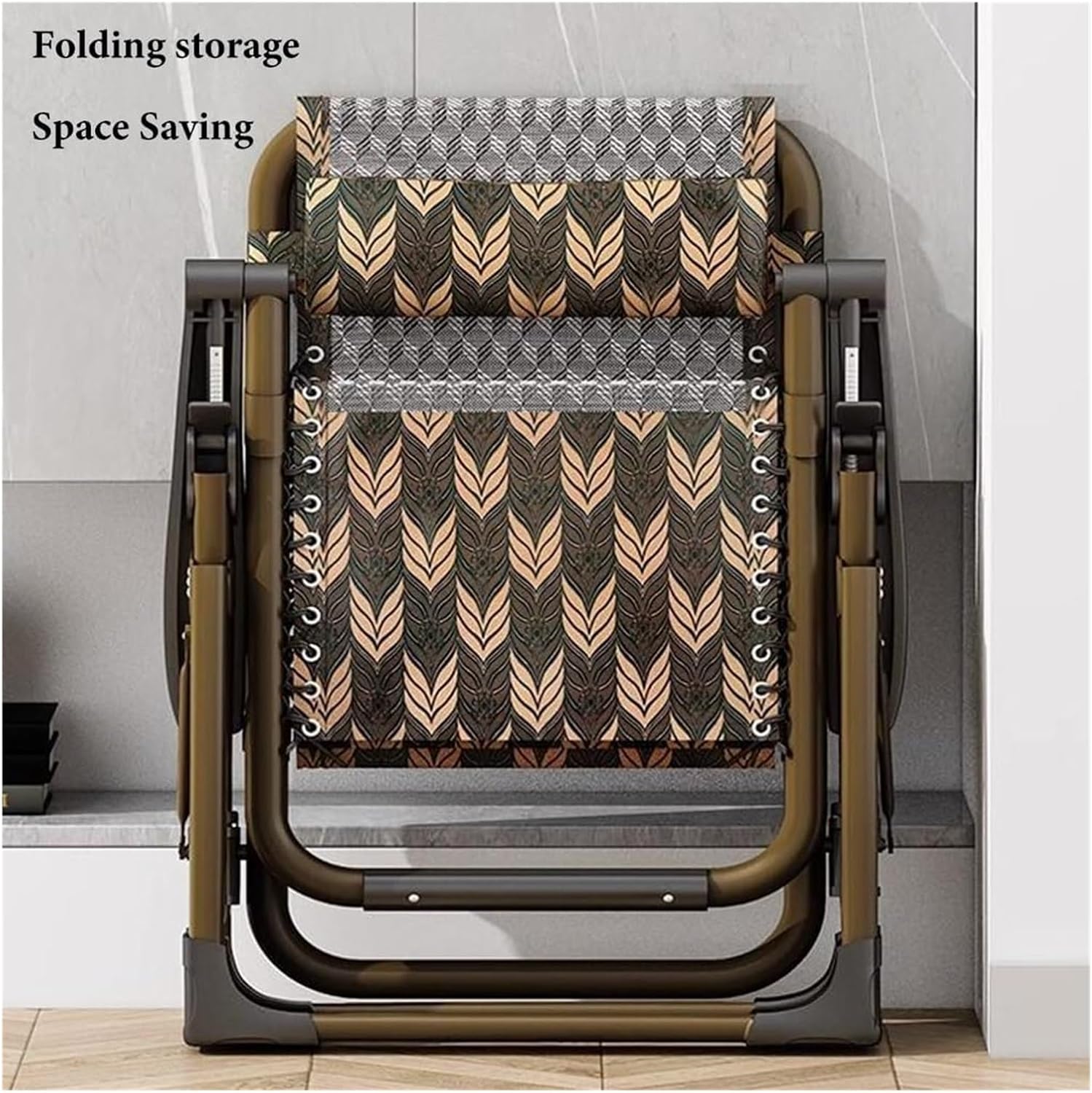 Chair Zero Gravity Chairs Patio Lounge Chairs Outdoor Beach Chair with Pillow and Cup Holder, Adjustable Folding Reclining Lawn Chair Pool Chairs for Pool Side Camping Yard Beach (Color : /Black a)