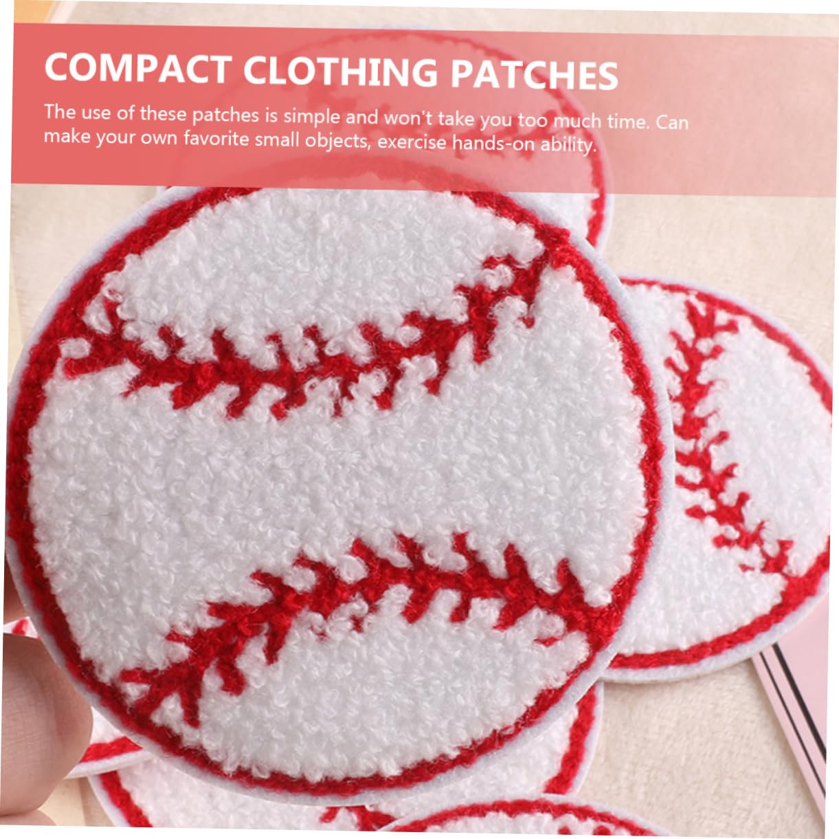 50piezas Parche De Beisbol Reemplazable Para Ropa Parches Decorativos Resistente Al Desgaste Para Chaquetas Gorras y Accesorios De Costura