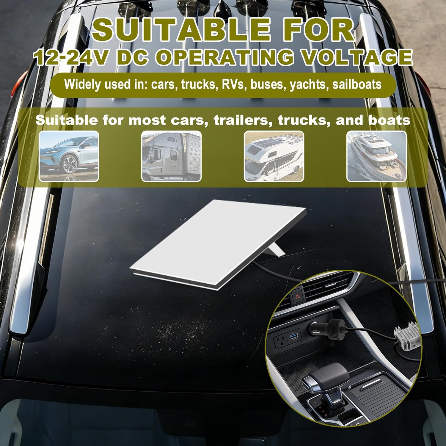 Car Adapter for Starlink Mini, 12V/24V to 30V 3.5A DC Power Cable Supply Universal 9-28V Input Power Converter Accessories for Truck RV Marine & Off-Grid Use