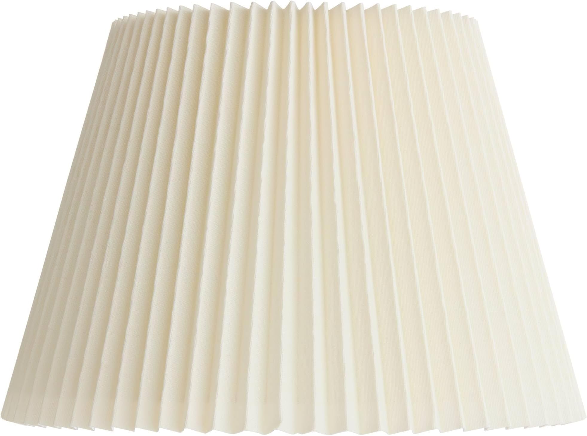 Kaya Large Off-White Linen Knife Pleat Lamp Shade 9x14.5x10 (Spider)