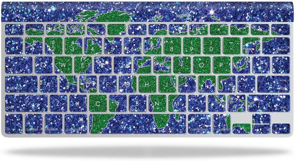 MightySkins Skin Compatible with Apple Wireless Keyboard – Bling World | Protective, Durable, and Unique Vinyl Decal wrap Cover | Easy to Apply, Remove, and Change Styles | Made in The USA