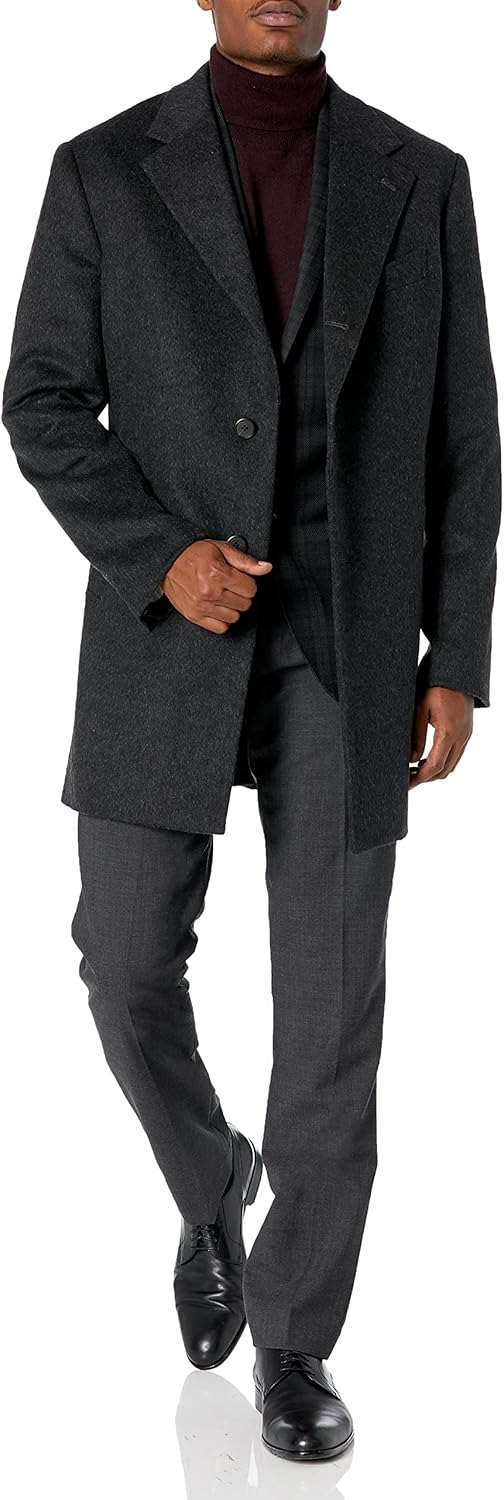 Buttoned Down Men's Italian Wool Cashmere Overcoat