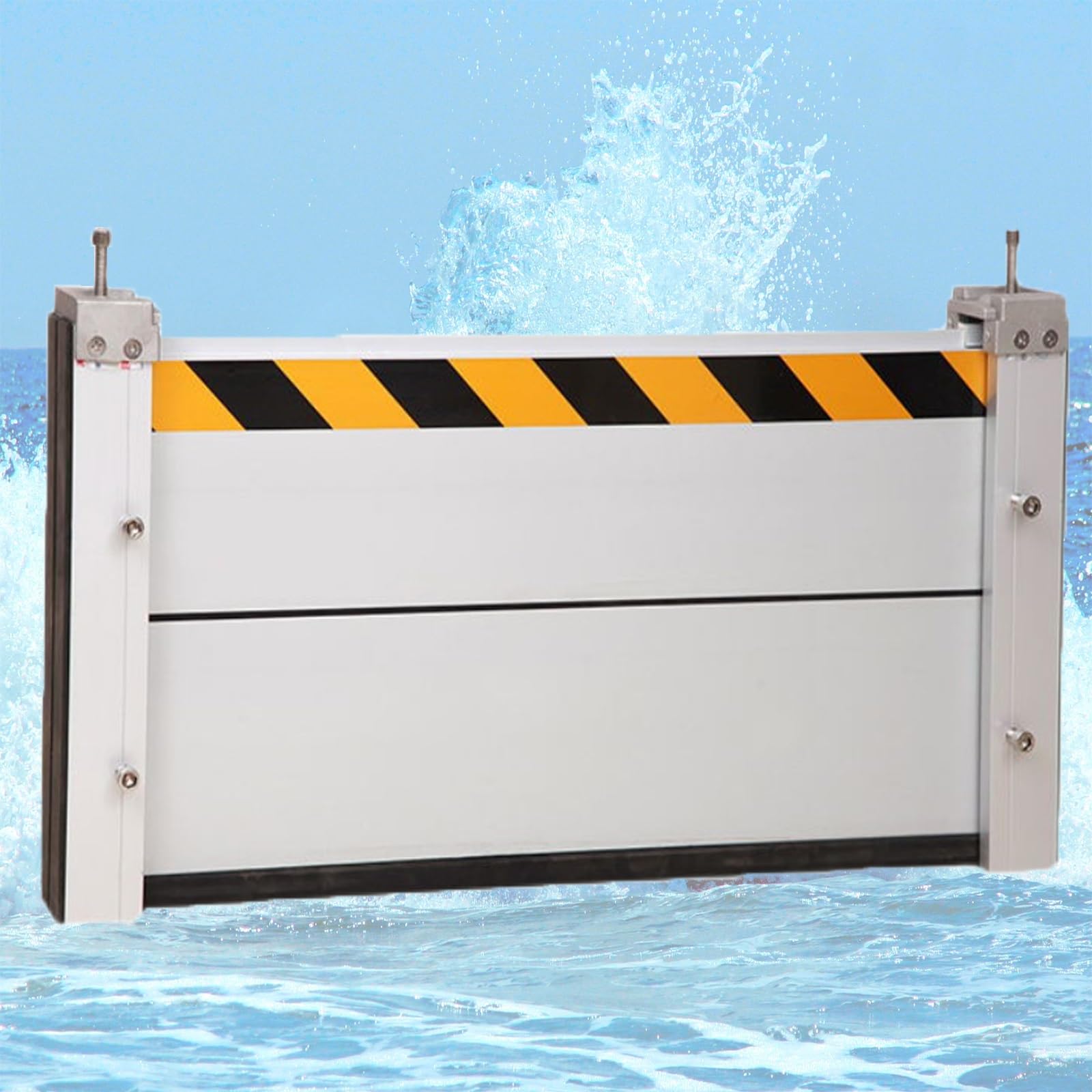 Barrière contre les inondations pour sécuriser le garage et l'allée de la maison
