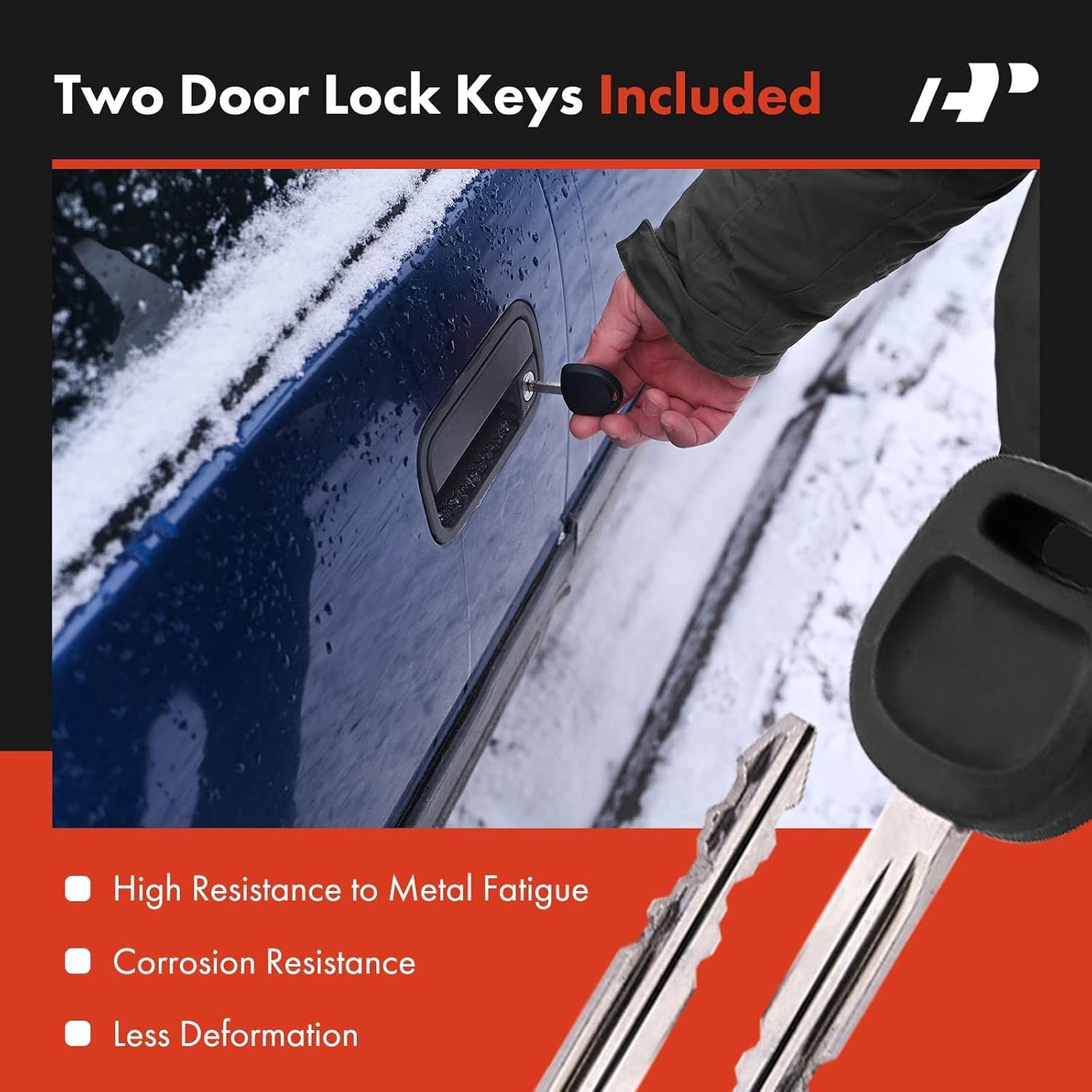 A-Premium Ignition & Door Lock Cylinder Kit with Keys Compatible with Freightliner Cascadia 2008-2017, M2 100 2002-2006, M2 106 2002-2017, M2 112 2003-2017, Replace# A2263159000, A2263159041