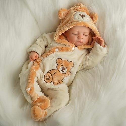 Miniatura 8 de BABESIDE Muñecas de bebé Reborn de 20 pulgadas, de vinilo suave y tela para dormir, muñeca realista de bebé niño, muñeca de bebé recién nacido