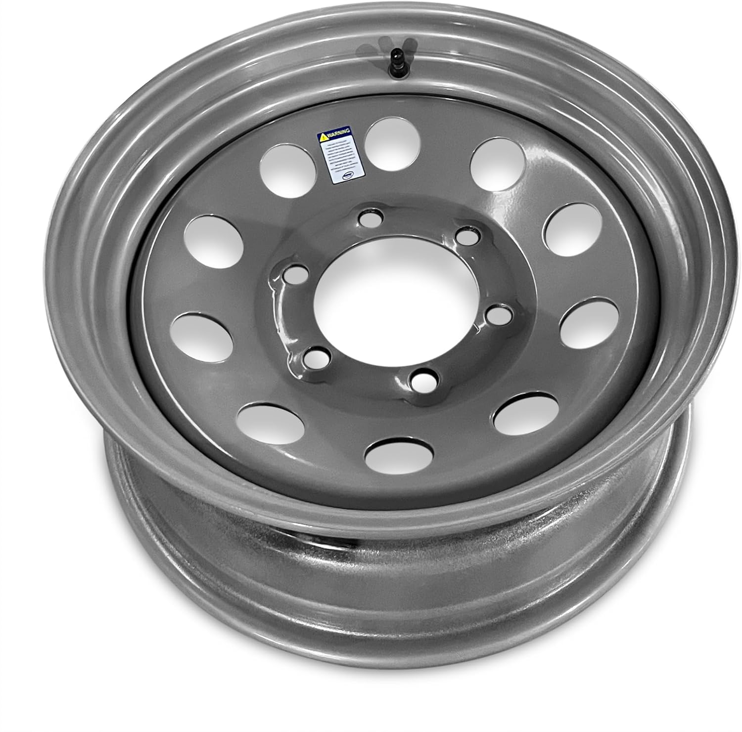 Trailer 15x6 Steel Rim 6-139.7mm or 6-5.5" Load 2860lb - Road Ready Trailer Wheel