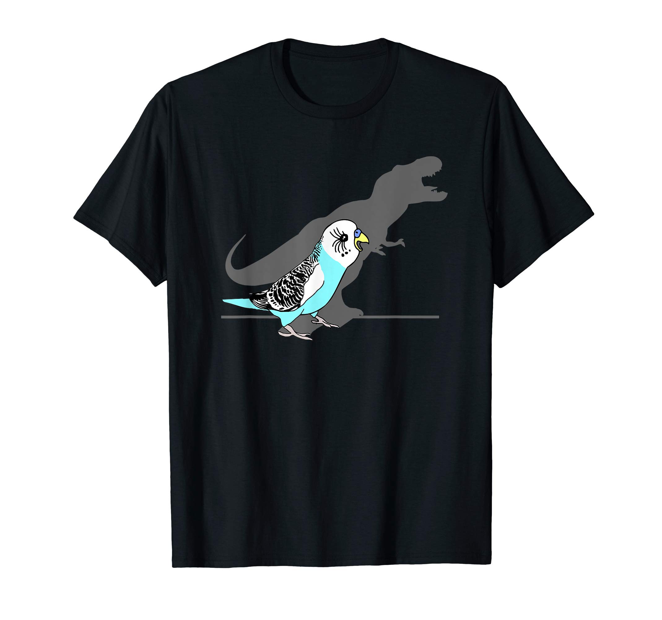 Cute T-rex Blue Budgie Funny Birb memes Screaming Parrot T-Shirt