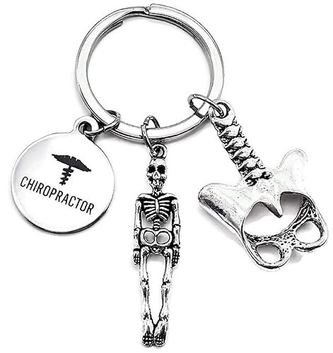 Kit's Kiss Chiropractor Keychain Spine Specialist Spine Doctor Chiropractic Symbol