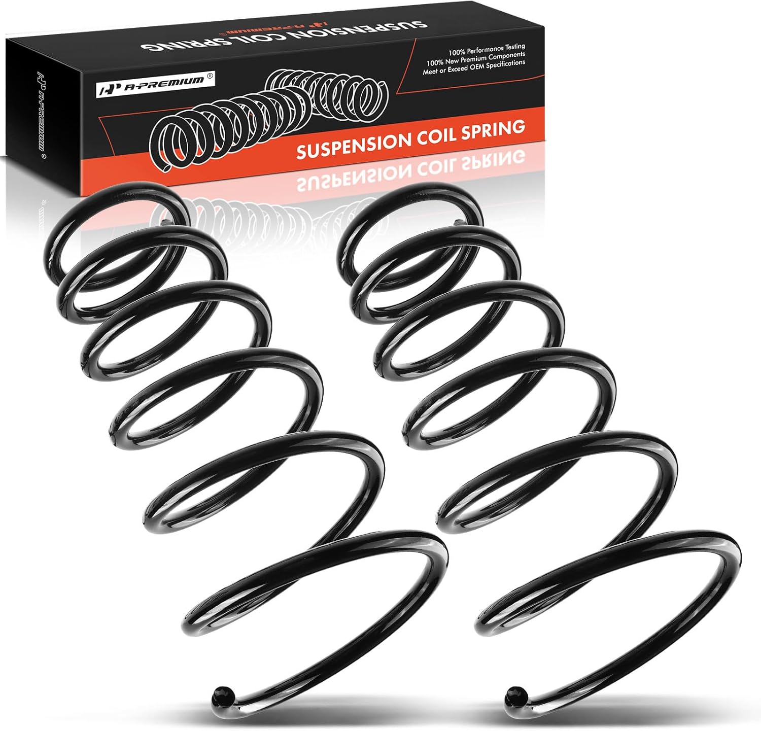 A-Premium Rear Coil Springs Compatible with Hyundai Tucson 2005-2009 & Kia Sportage 2005-2010, 2.0L 2.7L, Driver and Passenger Side, 2-Pack
