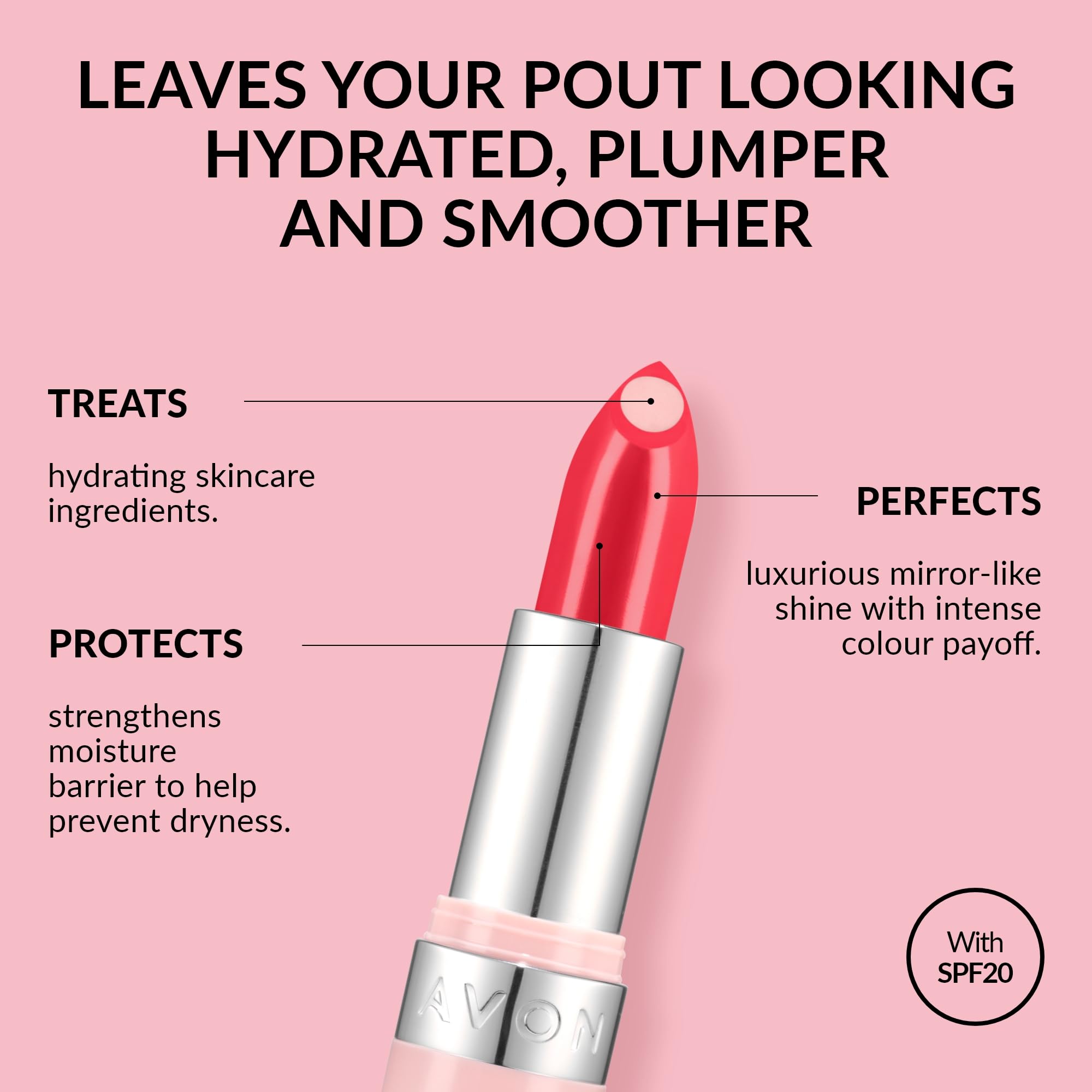 Avon Hydramatic Işıltılı Ruj Hot Pink