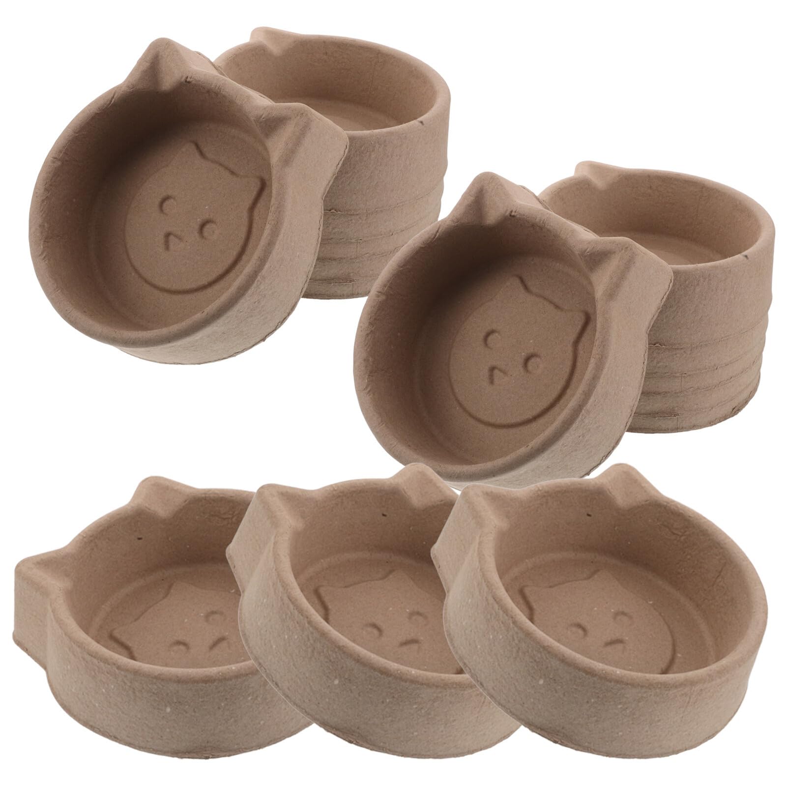 SHINEOFI 15 Stück Einweg Futternäpfe aus Papier 1400 ml Auslaufsichere Welpen und Katzennäpfe Hygienische Wassernäpfe für Kleine Hunde und Kleintiere für Reisen und Outdoor