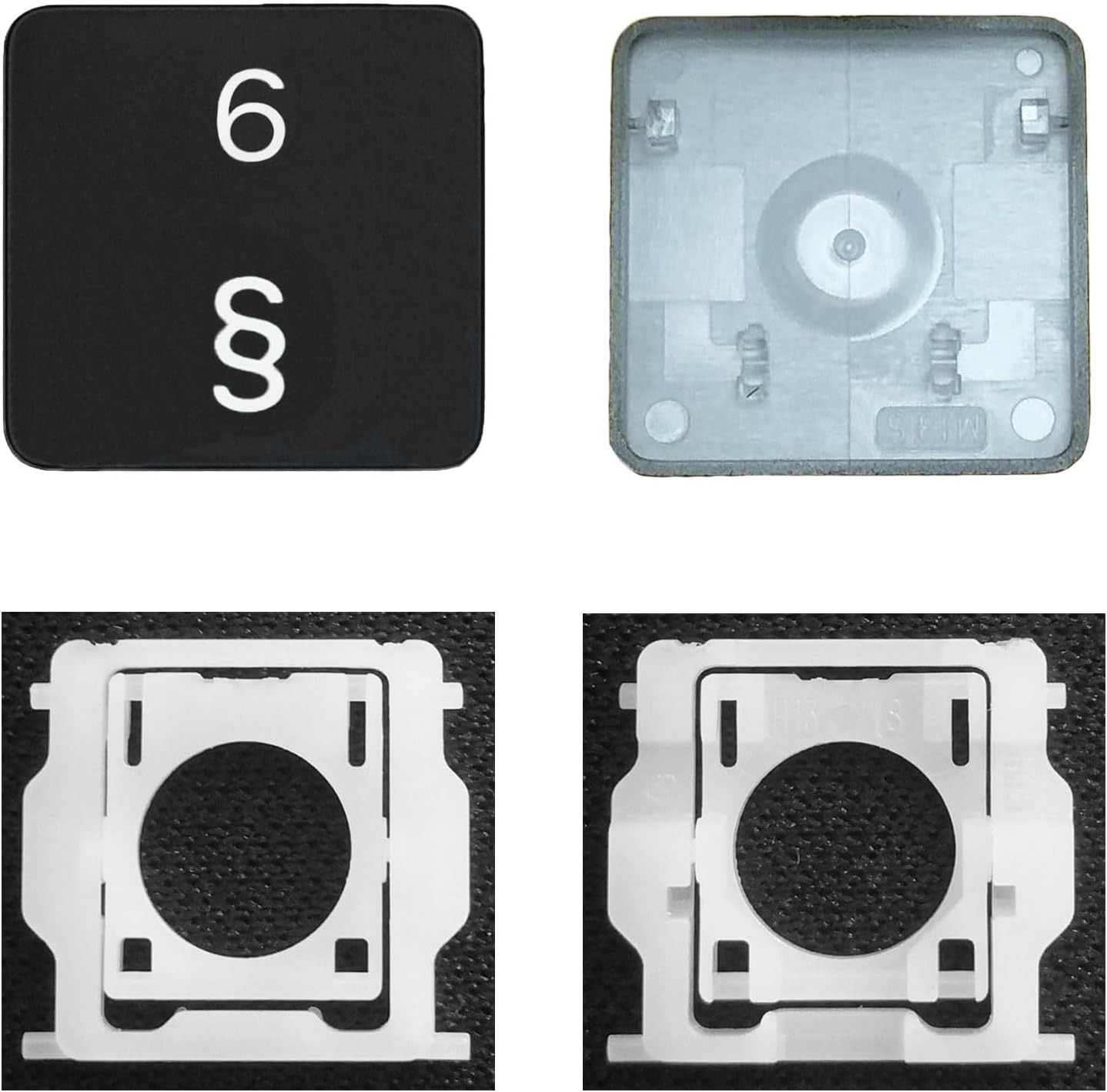 Individual Key Cap with Hinge Replacement for MacBook Pro (M1 M2) A2141 A2251 A2289 A2338 A2442 A2485,Replace for MacBook Air A2179 A2337 A2681 Keyboard Keycap (" 6 § " Key)