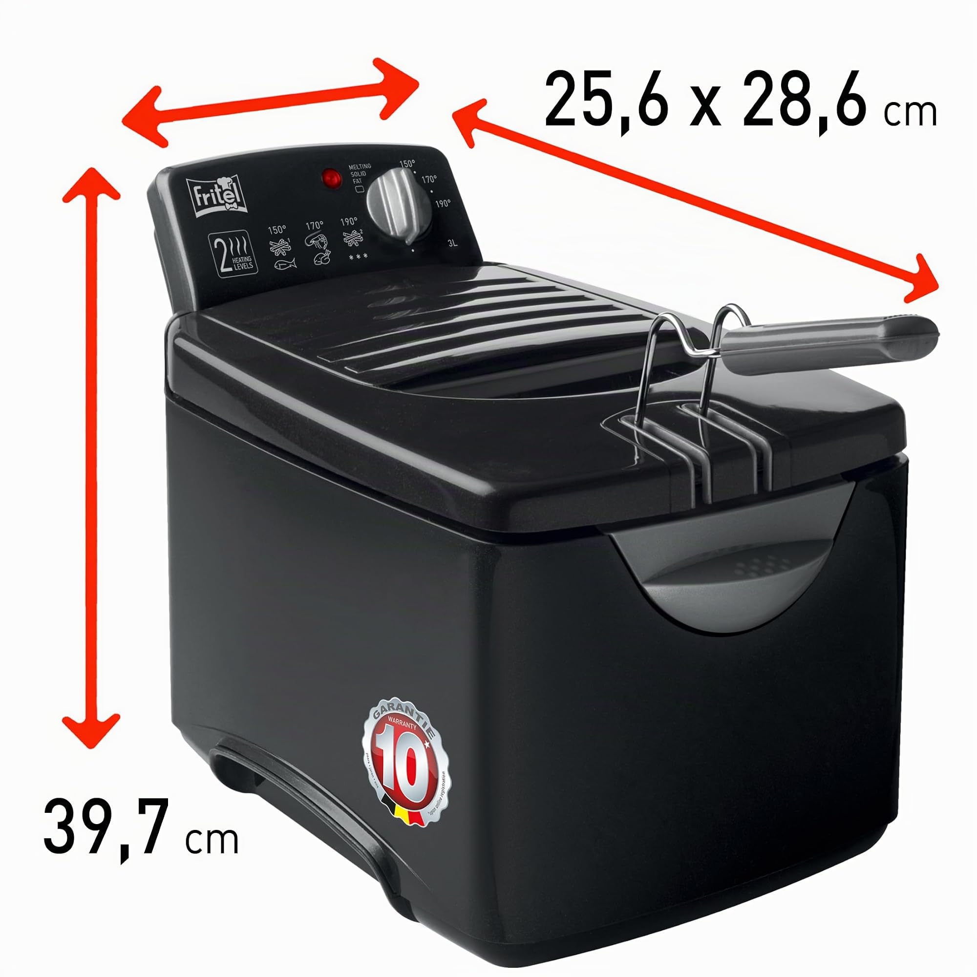 FRITEL Friteuse Turbo SF® 4178-3L - 2300W - Huile + Graisse solide