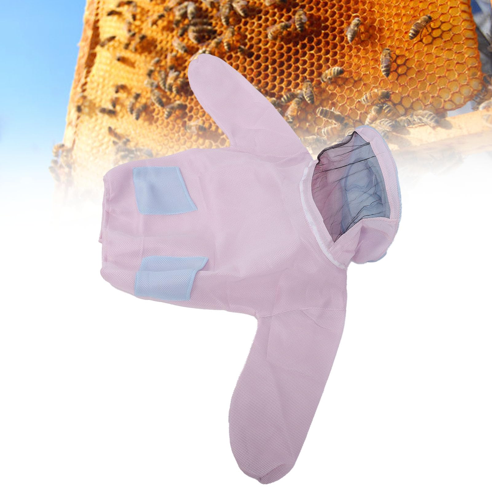 Aramox Imkerjacke, Atmungsaktive Mesh-Baumwolle, Verhindert Stiche mit Schleier, Bequemes Design für Damen