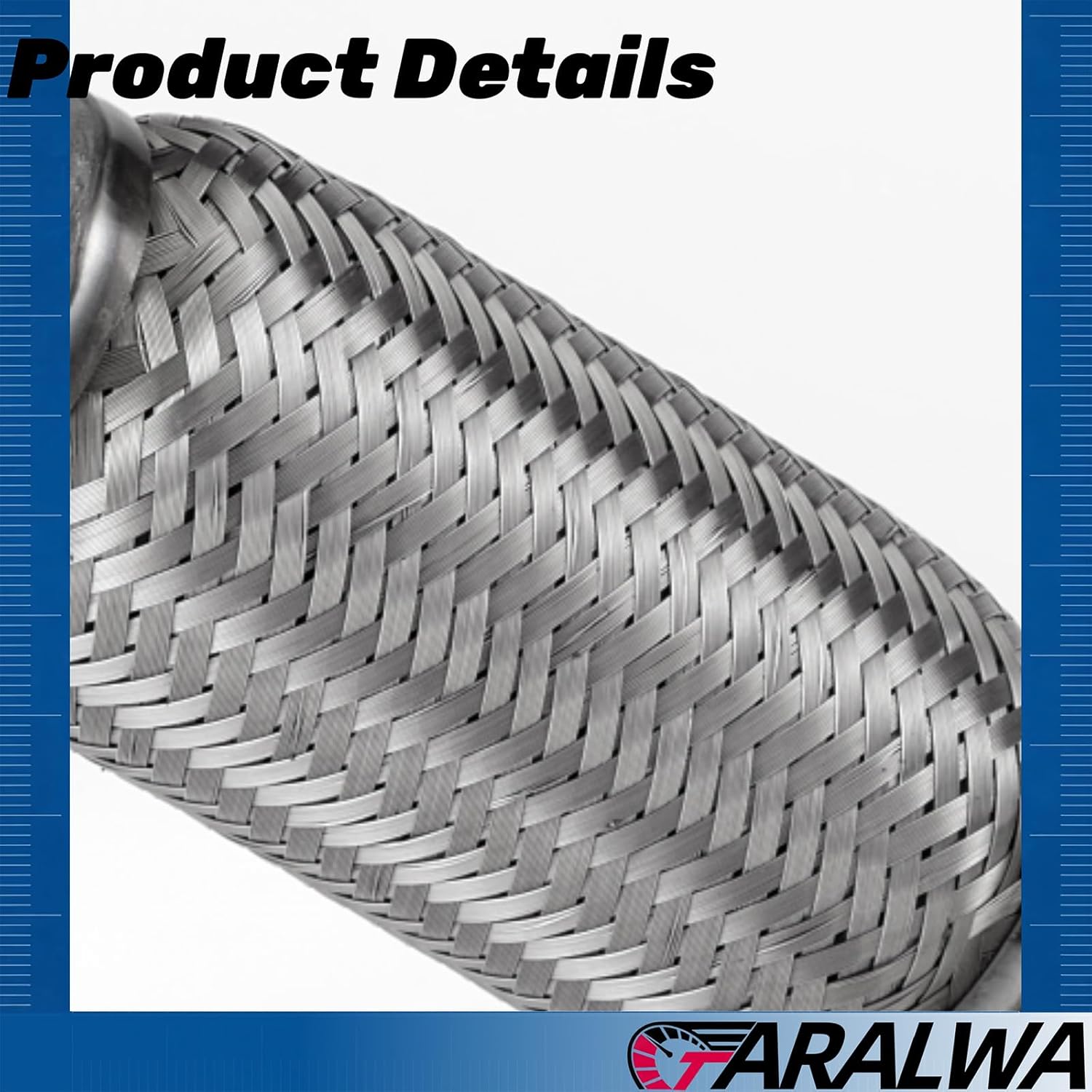 Exhaust Front Flex Pipe Assembly, Direct Fit for 2012-2014 Ford Edg 2.0L (EcoBoost (240P),409 stainless steel Construction,(with Flange Bolts/Gaskets) OE Replacement Part FE02F