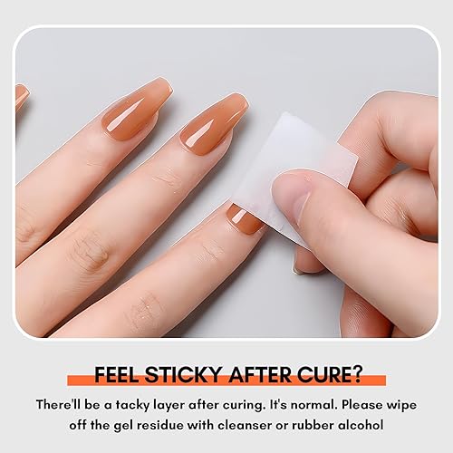 Miniatura 9 de Makartt Kit de construcción de gel transparente geles duros de extensión autonivelantes y de larga duración para fortalecedor, kit de gel de