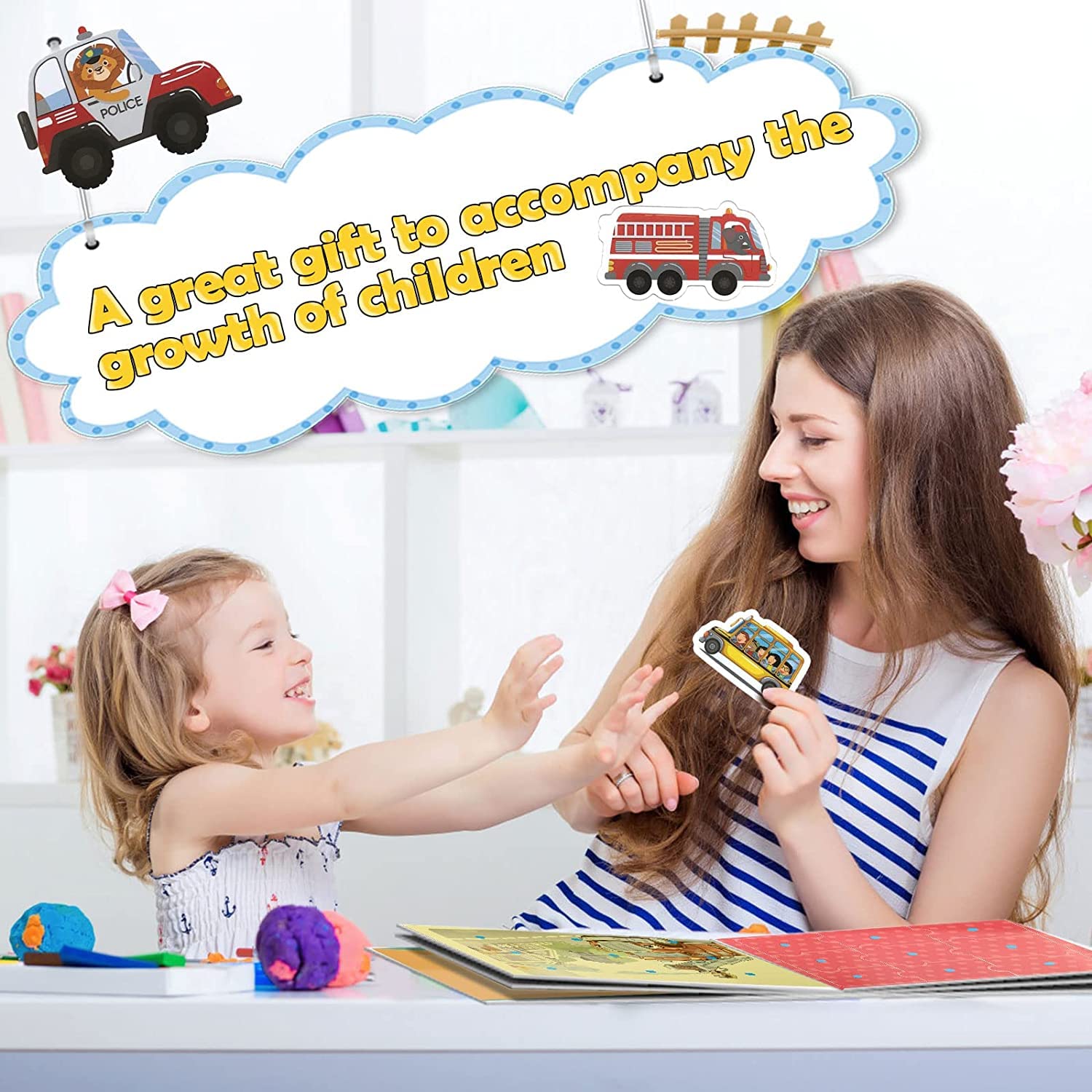 Quiet Book Montessori Per Bambini 2-6 Anni - Libro Interattivo Con Giochi Educativi Per Sviluppo Motorio - Foto 3