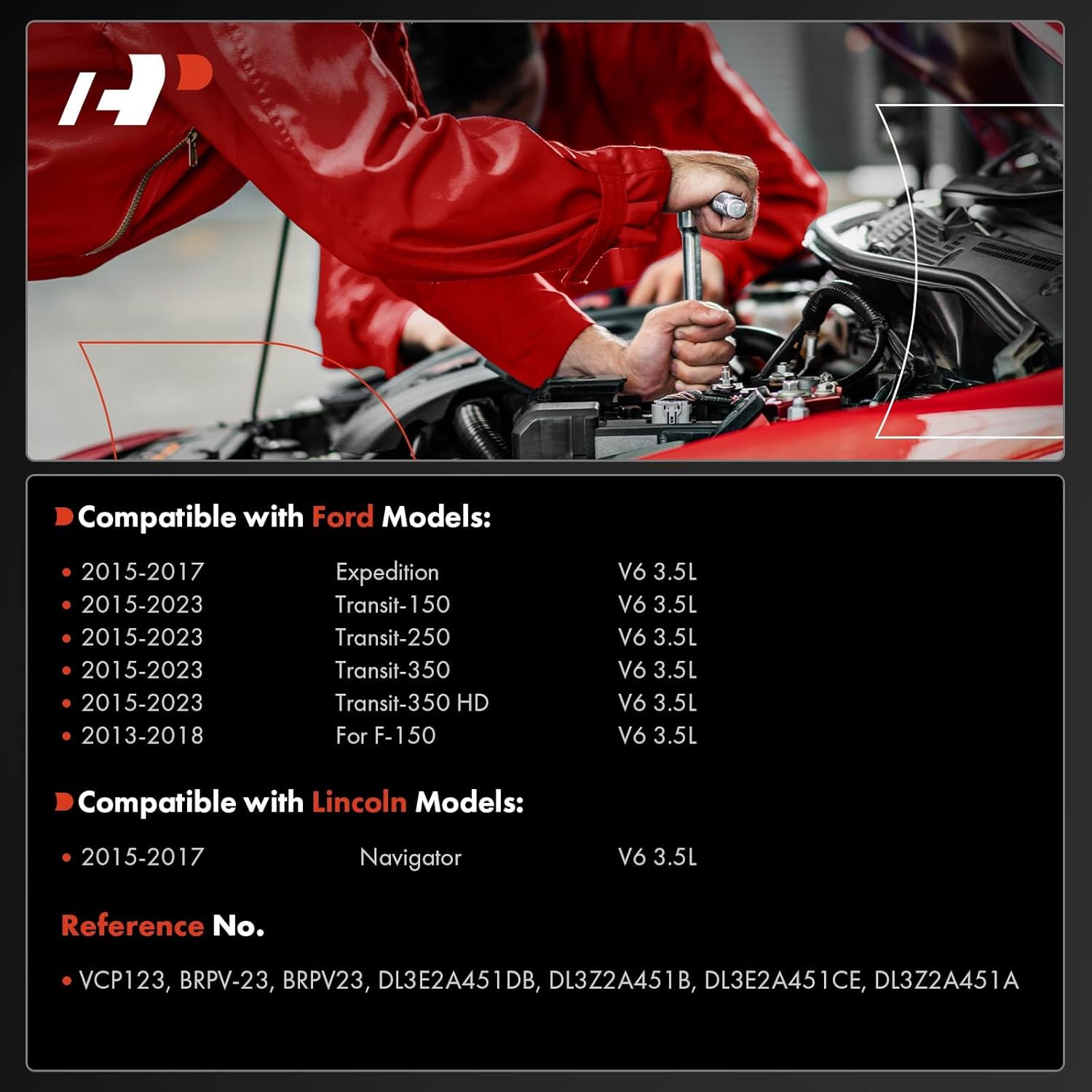 A-Premium Vacuum Pump Compatible with Select Ford and Lincoln Models - F-150 2013-2018, Expedition 2015-2017, Navigator 2015-2017, Transit-150/Transit-250/Transit-350/Transit-350 HD 2015-2023, 3.5L