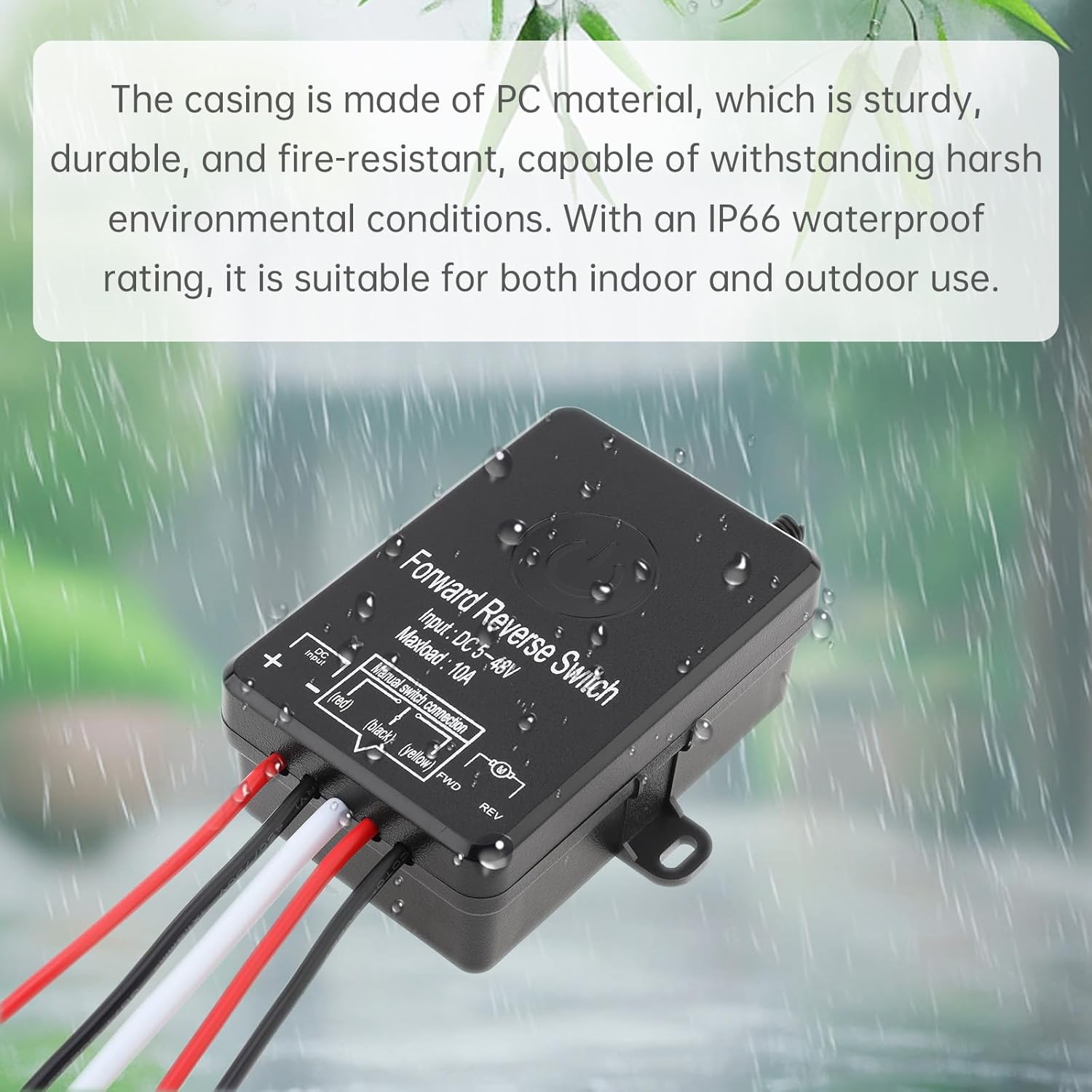 5V-48V 10A DC Motor Wireless Forward Reverse Remote Control Switch Linear Actuator Controller Winch Solenoid Relay Contactor, Forward and Reverse Control Switch