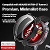 Funda impermeable con vidrio templado para Huawei Watch GT Runner 2, cubierta protectora ultra delgada anti caídas y anti rayaduras (Solo funda, sin reloj) 3