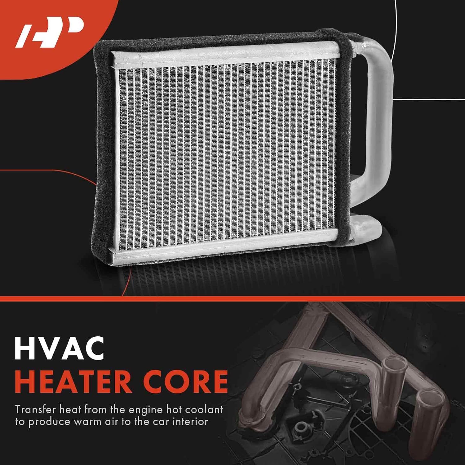 A-Premium HVAC Heater Core Compatible with Hyundai Accent, Veloster, 2012 2013 2014 2015 2016 2017, Replace# 971381R001
