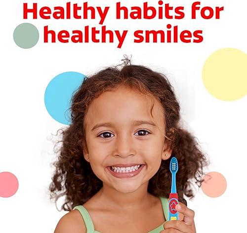 Miniatura 33 de Colgate Cepillo de dientes para niños, Minions, con cerdas extra suaves y soporte de ventosa integrado, paquete de 4