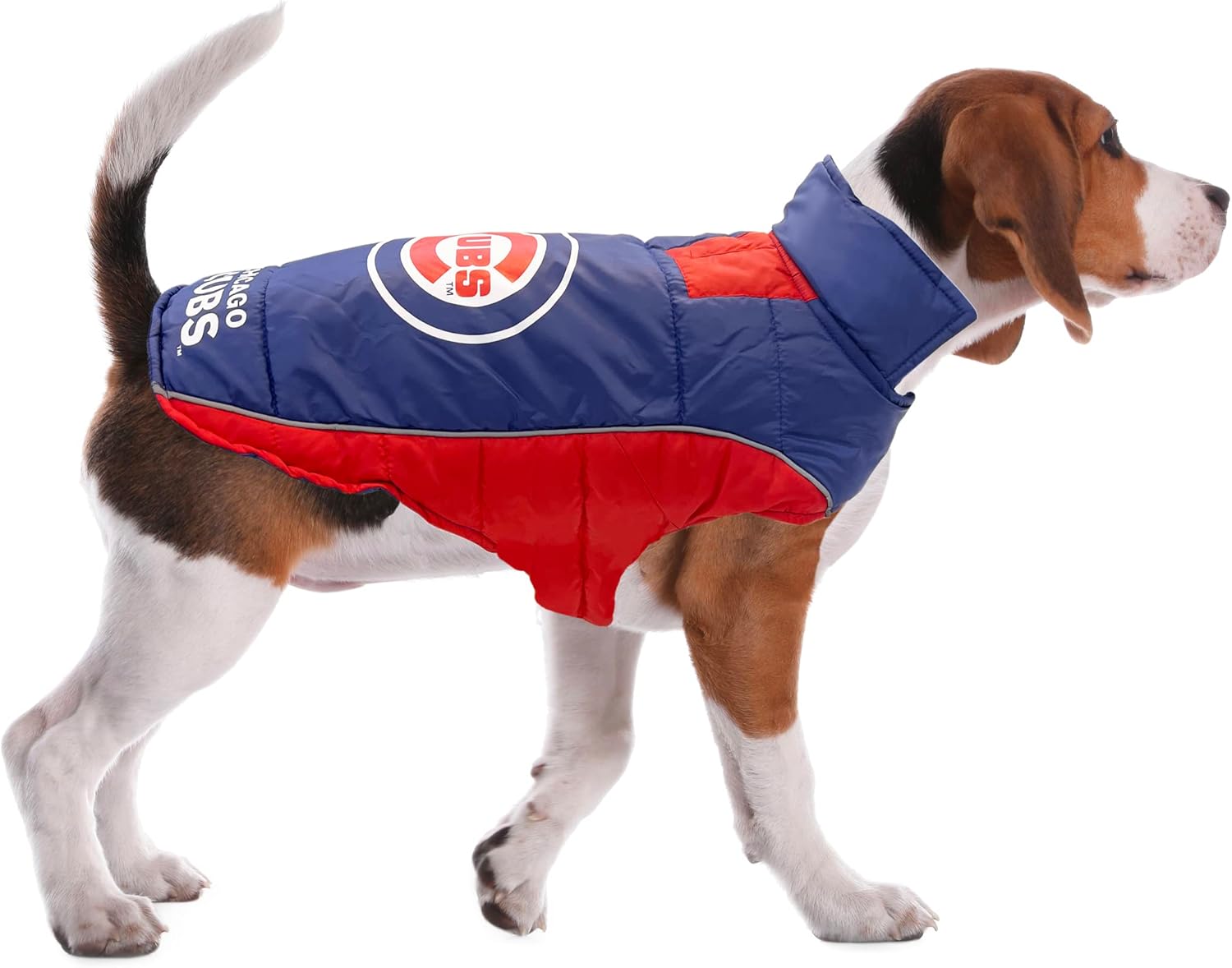 MLB Chicago Cubs Puffer Vest for Dogs & Cats, Size Large. Warm, Cozy, and Waterproof Dog Coat, for Small and Large Dogs/Cats. Best MLB Licensed PET Warming Sports Jacket