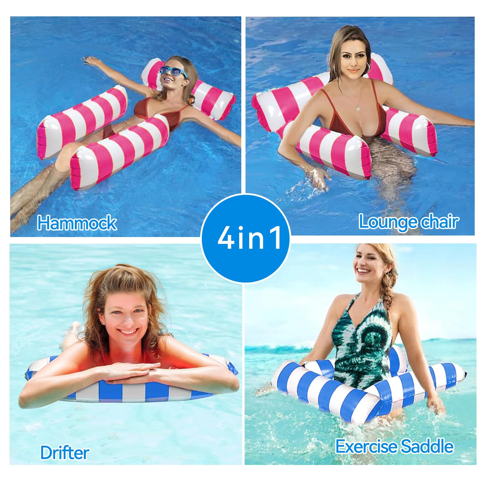 Wassermatratze, Luftmatratze Pool Wassersitz Pool Wasserhängematte Mit Netz Bade Hängematte